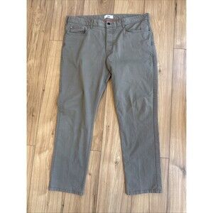Spoke Pants Mens 40 Green Fives 5-Pocket Chino Stretch Button Fly Twill Build B